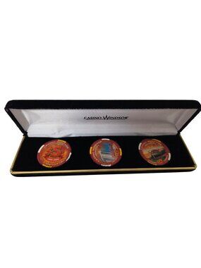 Casino Windsor 10th Anniversary $5 Collectible Chip Set In Display Case